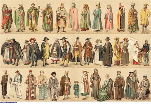 Middle ages fashion